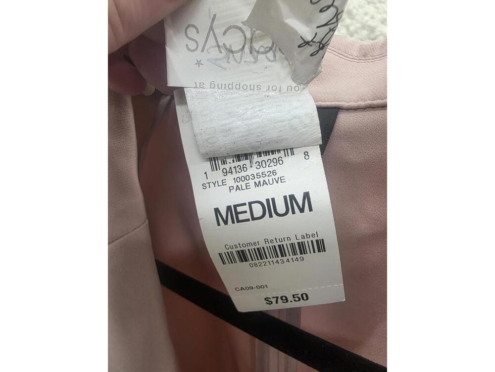 I.N.C. INTERNATIONAL CONCEPTS 34-SLEEVE BLAZER, PALE MAUVE M - Picture 4 of 5